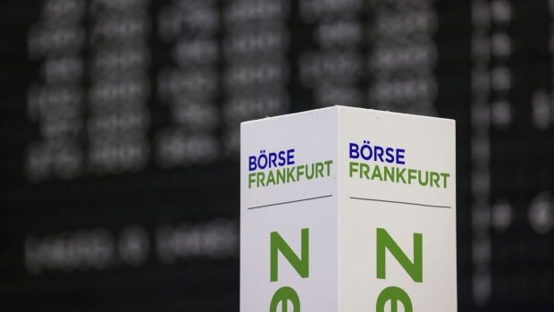 Signage for the Frankfurt Stock Exchange Photograph: Alex Kraus/Bloomberg Photographer: Alex Kraus/Bloomberg