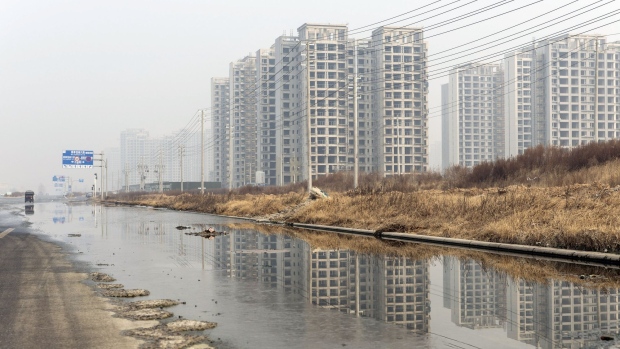Residential buildings in Zhengzhou, Henan province, China, on Thursday, Jan. 6, 2023. China is planning to relax restrictions on developer borrowing, dialing back the stringent "three red lines" policy that exacerbated one of the biggest real estate meltdowns in the country’s history. Photographer: Qilai Shen/Bloomberg