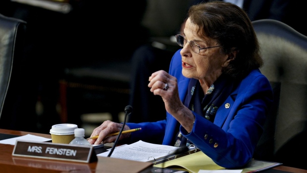 Senator Dianne Feinstein speaks during a Senate Judiciary Committee hearing last September.