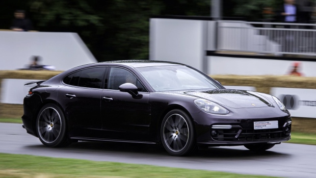 The Porsche Panamera. Photographer: Martyn Lucy/Getty Images