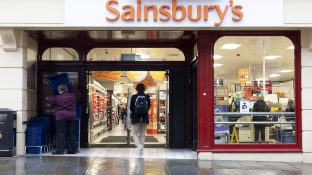 A J Sainsbury Plc supermarket in Guildford, UK, on Tuesday, Jan. 10, 2023. Sainsbury's are due to release a trading update on Wednesday.
