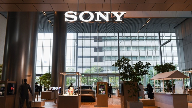 A gallery inside the Sony Group Corp. headquarters in Tokyo, Japan, on Tuesday, Dec. 6, 2022. The Sony Technology Exchange Fair (STEF), the annual event for Sony Group employees, runs through Dec. 10. Photographer: Noriko Hayashi/Bloomberg