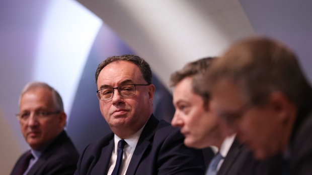 Andrew Bailey, governor of the Bank of England (BOE), during a financial stability report news conference at the central bank's headquarters in the City of London, UK, on Tuesday, Dec. 13, 2022. The Bank of England said 4 million households will feel a significant increase in mortgage payments next year and a further 2 million by 2025, adding to headwinds facing the housing market.