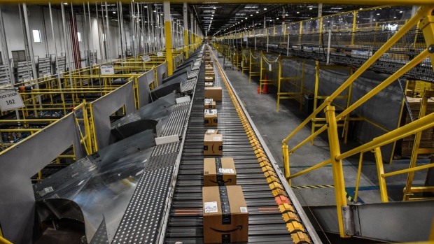 An Amazon Fulfillment center in Robbinsville, New Jersey. Photographer: Stephanie Keith/Bloomberg