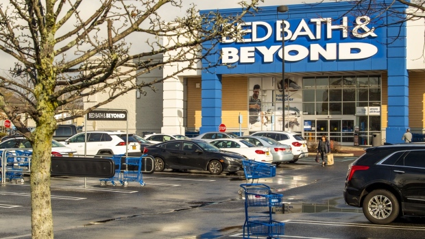 A Bed Bath & Beyond store in Westbury, New York, US, on Friday, Jan. 6, 2023. Bed Bath & Beyond Inc. called off a proposed debt exchange and said it might not be able to continue as a going concern, bringing another US retail chain to the precipice of bankruptcy.
