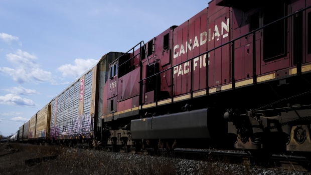 CP Rail trains in Toronto