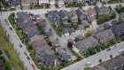 Aerial view of B.C. homes