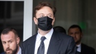 Elon Musk, chief executive officer of Tesla Inc., departs court in San Francisco, California, US, on Friday, Feb. 3, 2023. Investors suing Tesla and Elon Musk, its chief executive officer, argue that his August 2018 tweets about taking Tesla private with "funding secured" were "indisputably false" and cost them billions of dollars by spurring wild swings in Tesla's stock price.