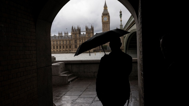 The Houses of Parliament in London, UK. Money raised by the Tory party fell by 40% between July and September. Photographer: Dan Kitwood/Getty Images Europe