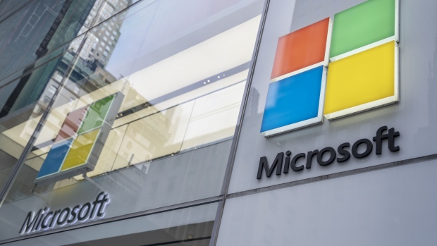 A Microsoft store in New York, US, on Friday, Jan. 20, 2023. US technology stocks are about to hit their next hurdle when earnings season for the most influential segment of the S&P 500 Index gets underway in the coming week: vanishing profits.