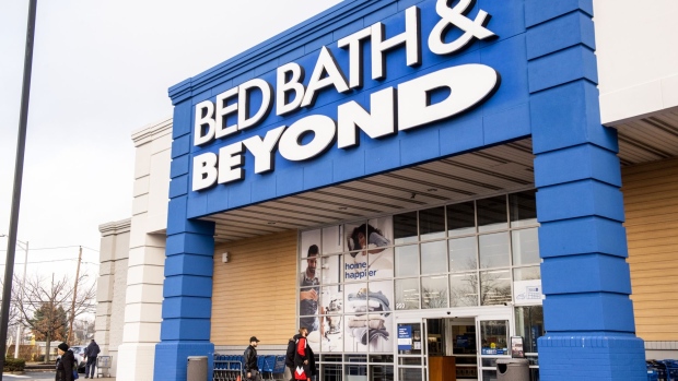 A Bed Bath & Beyond store in Westbury, New York, US, on Friday, Jan. 6, 2023. Bed Bath & Beyond Inc. called off a proposed debt exchange and said it might not be able to continue as a going concern, bringing another US retail chain to the precipice of bankruptcy.