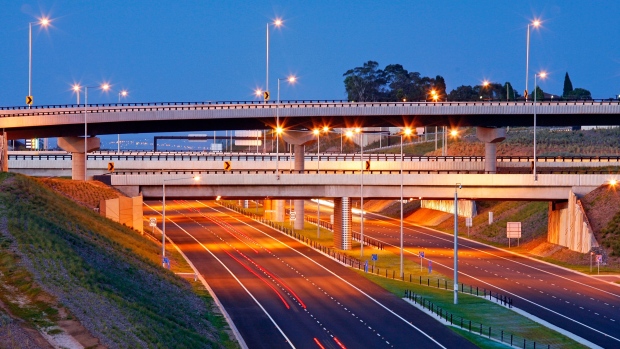 MELBOURNE, AUSTRALIA - JUNE 29: Vehicles drive on the Eastlink tolled freeway as it officially opens to the public on June 29, 2008 in Melbourne, Australia. Eastlink is Australia's largest urban road project and has cost AUD$2.5 billion to build. The 39km freeway features 88 bridges, 17 interchanges and 1.6km twin tunnels. More than 250,000 vehicle trips are forecast for Eastlink each day. (Photo by Scott Barbour/Getty Images)