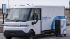 A General Motors BrightDrop electric delivery vehicle