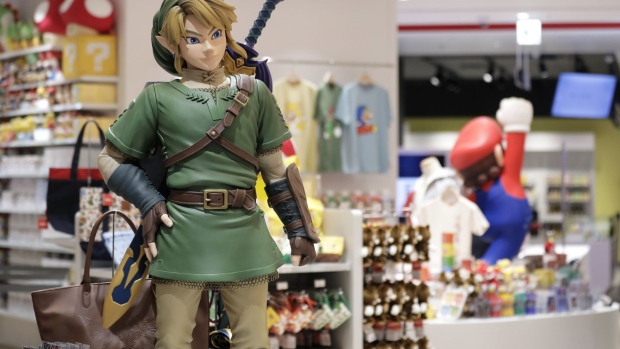 A figurine of the Nintendo Co. video-game series The Legend of Zelda character Link is displayed inside the Nintendo TOKYO store during a media tour in Tokyo, Japan, on Tuesday, Nov. 19, 2019. Nintendo's first official store in Japan is due to open in the Shibuya Parco department store, operated by Parco Co., when it re-opens on Nov. 22. Photographer: Kiyoshi Ota/Bloomberg