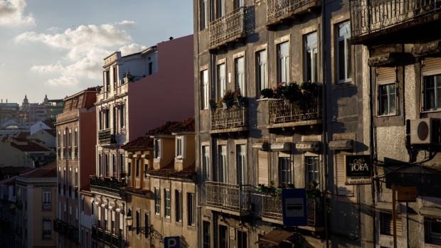 Traditional residential apartment buildings in the Principe Real district of Lisbon, Portugal on Wednesday, April 27, 2022. The Portuguese capital has become a magnet for international property investors, attracted by the city’s mild temperatures and tax incentives.
