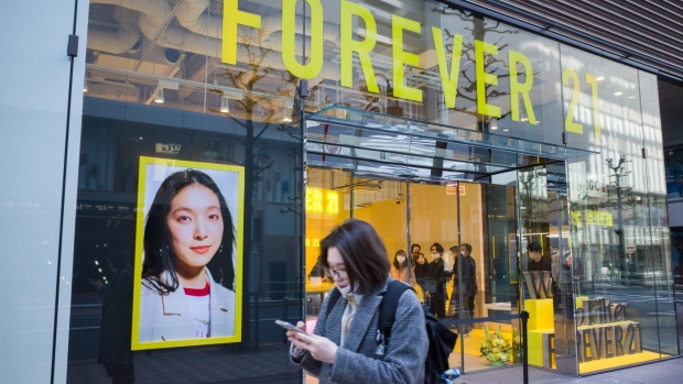 A Forever 21 pop-up store in Tokyo. The company will relaunch with a more upscale inventory in Japan.