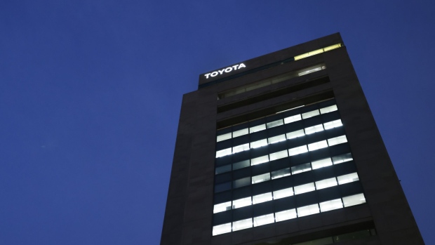 The Toyota Motor Corp. Tokyo head office. Photographer: Kiyoshi Ota/Bloomberg