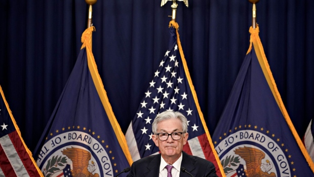 Jerome Powell, chairman of the US Federal Reserve, during a news conference following a Federal Open Market Committee (FOMC) meeting in Washington, DC, US, on Wednesday, Feb. 1, 2023. The Federal Reserve slowed its drive to rein in inflation and said further interest-rate hikes are in store as officials debate when to end their most aggressive tightening of credit in four decades.