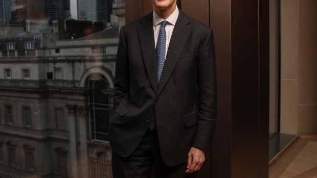 Bruce Flatt, chief executive officer of Brookfield Asset Management Inc., following a Bloomberg Television interview in London, UK, on Thursday, Feb. 23, 2023. The fundamentals for commercial real estate have never been better at this stage of a downturn, according to Flatt.