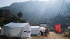 Tent shelters for displaced people in the Antakya district of Hatay, Turkey. Photographer: Nathan Laine/Bloomberg