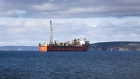 Terra Nova FPSO is shown anchored in Conception Bay, Newfoundland and Labrador