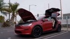 A Tesla Model X at a Tesla delivery center in Marina Del Rey, California, US.