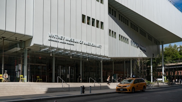 The Whitney Museum of American Art as it reopens to the public in New York, U.S., on Thursday, Sept. 3, 2020. Governor Cuomo announced the 26th straight day that New York State's Covid-19 infection rate has remained below 1 percent.