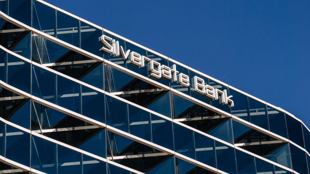The Silvergate Bank headquarters in La Jolla, California, US, on Thursday, March 9, 2023. Silvergate Capital Corp. plans to wind down operations and liquidate its bank after the crypto industrys meltdown sapped the company's financial strength, sending shares plunging.