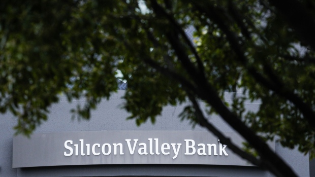 Silicon Valley Bank headquarters in Santa Clara, California, US, on Friday, March 10, 2023. Silicon Valley Bank became the biggest US bank failure in more than a decade, after its long-established customer base of tech startups grew worried and yanked deposits.