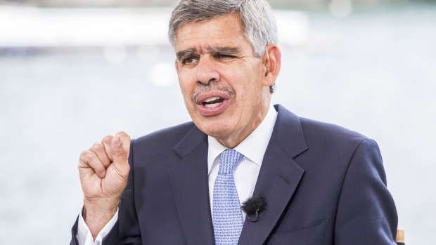 Mohamed Aly El-Erian, chief economic advisor for Allianz SE, gestures as he speaks during a Bloomberg Television interview on the sidelines at the Ambrosetti Forum in Cernobbio, Italy, on Friday, Sept. 6, 2019. The 45th annual forum is titled "Intelligence On The World, Europe And Italy". Photographer: Giulio Napolitano/Bloomberg
