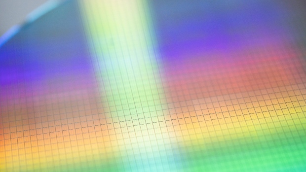 A 300mm silicon semiconductor wafer. Photographer: Bloomberg Creative Photos/Bloomberg Creative Collection
