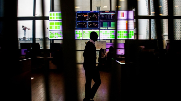 A trading floor at the Euronext NV stock exchange in Paris. Photographer: Nathan Laine/Bloomberg
