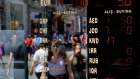 Foreign currency exchange rates are displayed in a bureau de change window in Istanbul, Turkey, on Tuesday, June 25, 2019. Turkey’s lira erased its gains as the prospect of U.S. sanctions over the country’s planned purchase of a Russian missile-defense system took the shine off Sunday’s landslide opposition victory in Istanbul. Photographer: Miguel Angel Sanchez/Bloomberg