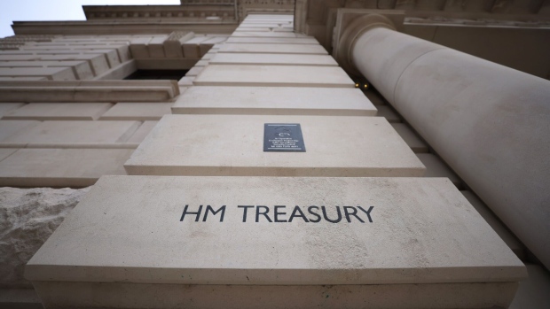 HM Treasury in London. Photographer: Hollie Adams/Bloomberg