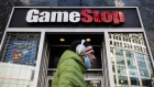Signage outside a GameStop store in New York, US, on Thursday, March 16, 2023. GameStop is scheduled to release earnings figures on March 21. Photographer: Yuki Iwamura/Bloomberg