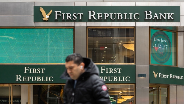 A First Republic Bank branch in New York. Photographer: Jeenah Moon/Bloomberg