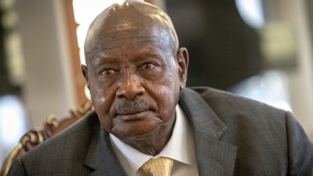 Yoweri Museveni, Uganda's president, during an interview in Pretoria, South Africa, on Wednesday, March 1, 2023. Regional cooperation can resolve a crisis in eastern Democratic Republic of Congo that has displaced nearly seven million people, according to Museveni.