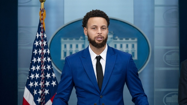 Stephen Curry during a visit to the White House in January.