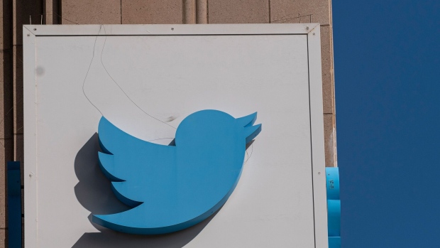 Signage at Twitter headquarters in San Francisco, California, U.S., on Monday, July 19, 2021. Twitter Inc. is scheduled to release earnings figures on July 22. Photographer: David Paul Morris/Bloomberg