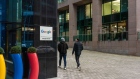 Workers pass a Google office building in the 'Silicon Docks' area of central Dublin, Ireland, on Monday, Jan. 23, 2023. The Irish government has already been notified of far more potential job losses than have been made public to date, documents seen by Bloomberg News show.