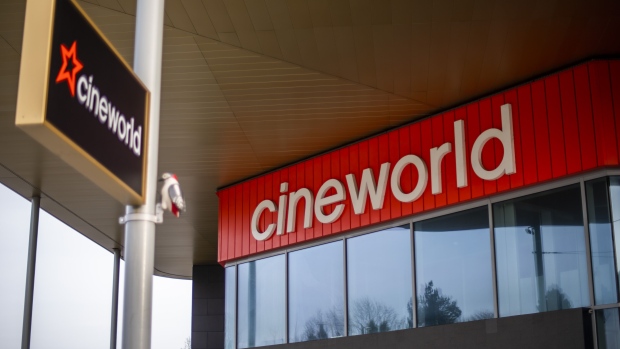 A closed Cineworld Group Plc cinema in Leeds, U.K., on Wednesday, Feb. 17, 2021. U.K. inflation accelerated in January, boosted by the cost of furniture, household goods and food. Photographer: Anthony Devlin/Bloomberg