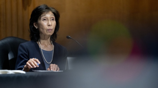 Nellie Liang, under secretary of the U.S. Treasury nominee for U.S. Joe Biden, listens during a Senate Finance Committee confirmation hearing in Washington, D.C., U.S., on Tuesday, May 25, 2021. The Treasury last week called for a global minimum corporate tax of at least 15%, less than the 21% rate it has proposed for the overseas earnings of U.S. businesses, a level that some nations had argued was excessive. Photographer: Stefani Reynolds/Bloomberg