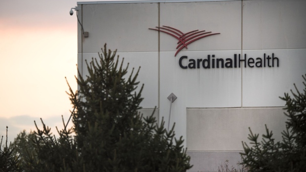 Signage is displayed outside of the Cardinal Health Inc. distribution warehouse in Groveport, Ohio, U.S., on Friday, Nov. 3, 2017. Cardinal Health is scheduled to release earnings on November 6.