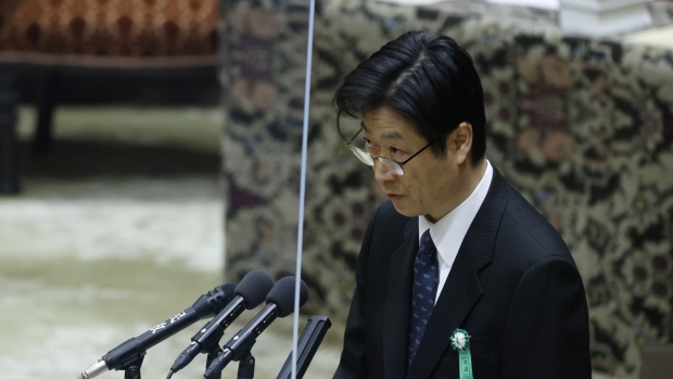 Shinichi Uchida at the lower house of parliament in Tokyo, Japan, on Friday, Feb. 24, 2023. Governor nominee Kazuo Ueda said the BOJ will discontinue its massive bond buying if its 2% inflation target is met.