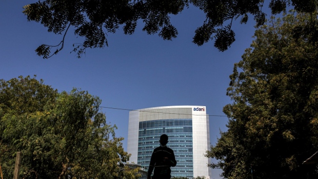 The Adani Group headquarters in Ahmedabad, India, on Wednesday, Feb. 1, 2023. The crisis of confidence plaguing Gautam Adani is deepening, with the stock rout triggered by Hindenburg Research's fraud allegations erasing a third of the market value in his group’s companies despite the completion of a key share sale.