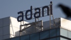 Signage of Adani Group in Mumbai, India, on Wednesday, on Feb. 15, 2023.