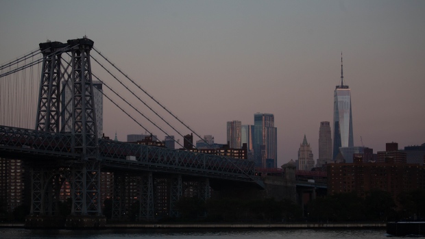 Buildings in the Lower Manhattan skyline. Photographer: Michael Nagle/Bloomberg