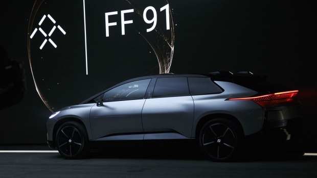 The Faraday Future FF91 electric car Photographer: Patrick T. Fallon/Bloomberg