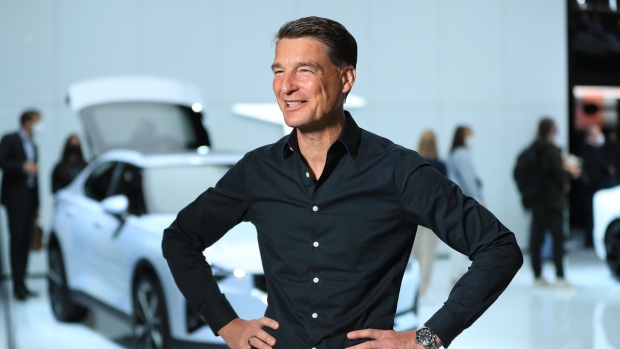 Polestar CEO Thomas Ingenlath said the auto industry is underestimating what a problem supply chain emissions will be in the next decade. Photographer: Krisztian Bocsi/Bloomberg