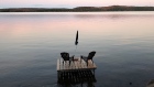 Muskoka chairs at an Ontario cottage